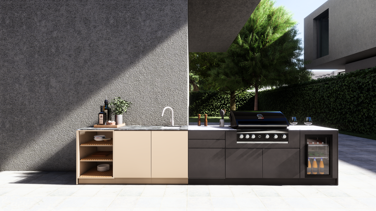 modular outdoor kitchen
