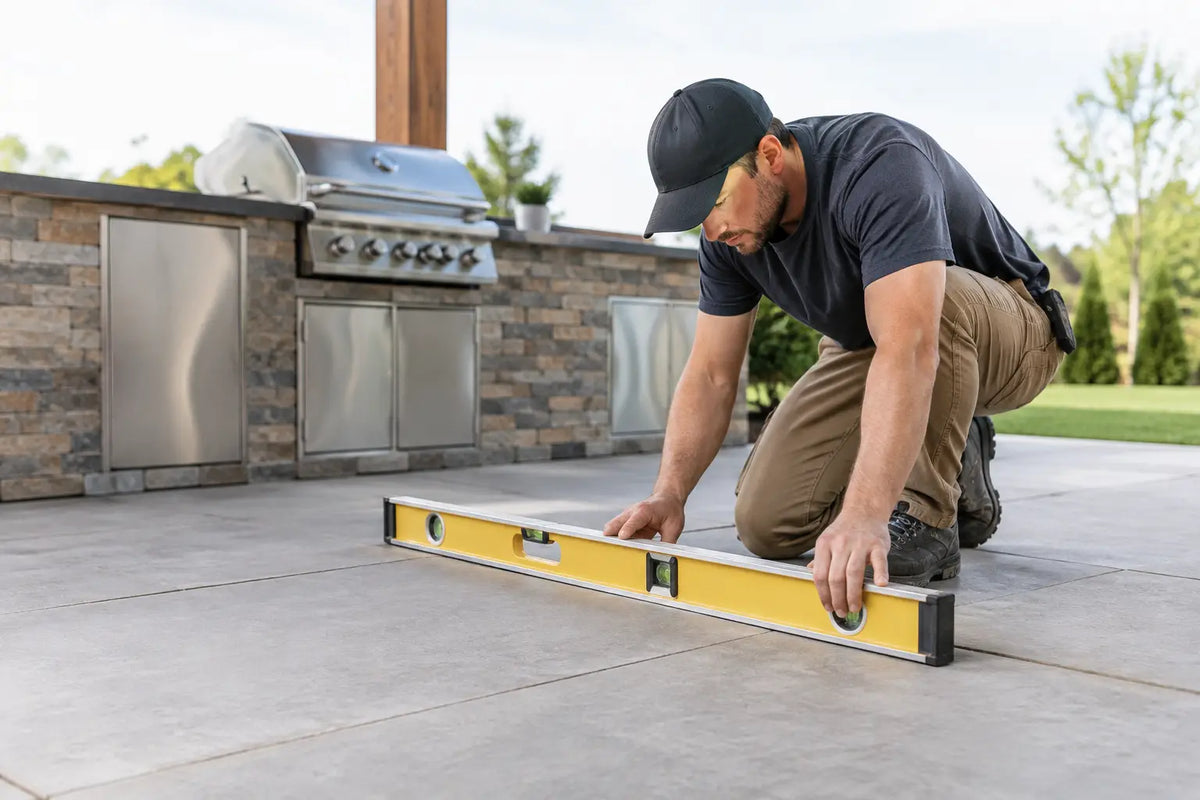How to Level a Patio Kitchen the Right Way